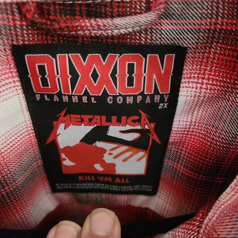 DIXXON METALLICA KILL EM ALL FLANNEL - Picture 4 of 5